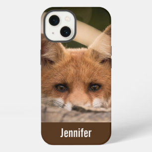 Etui iPhone 13 Photo d'un petit renard orange mignon