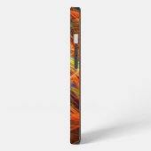 Etui iPhone 13 PHOTON FROID rose orange (Côté gauche)