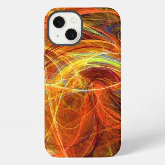 Etui iPhone 13 PHOTON FROID rose orange (Verso)
