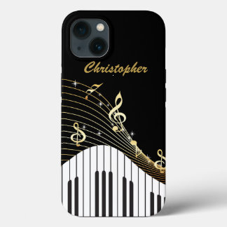 Etui iPhone 13 Piano Keyboard Music