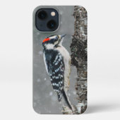 Etui iPhone 13 Pic Downy en neige - Photo originale (Verso)