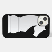 Etui iPhone 13 Pièce d'échecs de chevalier blanc (Verso Horizontal)