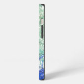 Etui iPhone 13 Pierre Azurite Malachite (Côté gauche)