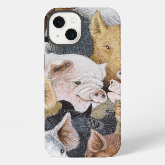 Etui iPhone 13 Pigs Galore (Verso)