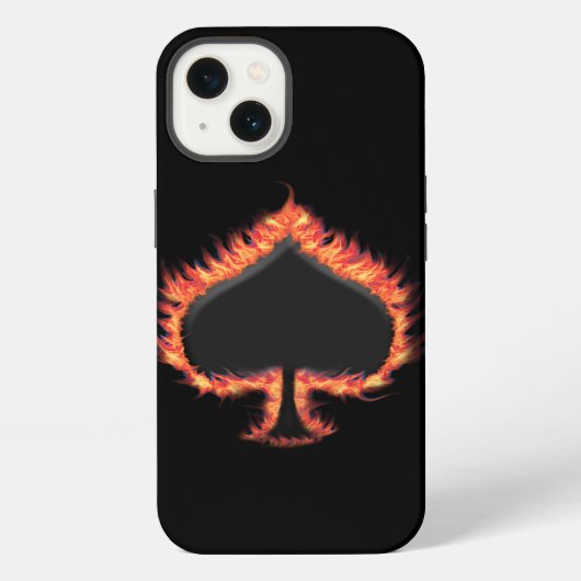 Etui iPhone 13 Piques Flammes (Verso)