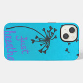 Etui iPhone 13 Pissenlits - Respirez simplement (Verso Horizontal)