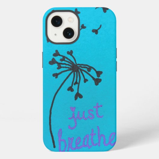 Etui iPhone 13 Pissenlits - Respirez simplement (Verso)