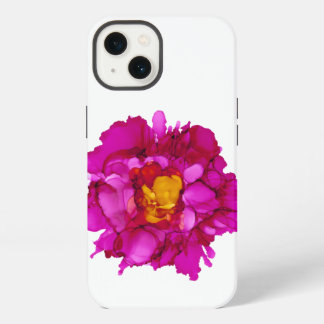 Etui iPhone 13 Pivoine fuchsia - personnalisable !!