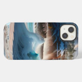 Etui iPhone 13 Plage Front Ocean Waves Paysage 1 (Verso Horizontal)