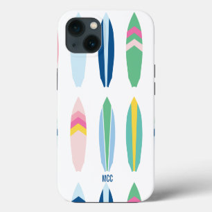 Etui iPhone 13 Planches de surf personnalisées multi-motifs Prépa