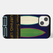 Etui iPhone 13 Planches de surf sur mesure thème surf (Verso Horizontal)