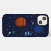 Etui iPhone 13 Planètes et galaxies dans l'espace (Verso Horizontal)