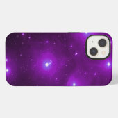 Etui iPhone 13 Pléiades en violet (Verso Horizontal)