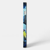 Etui iPhone 13 Plongeur de chat et requin qui sourit (Côté gauche)
