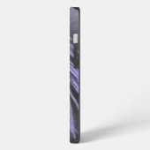 Etui iPhone 13 Plume de paon violet (Côté gauche)