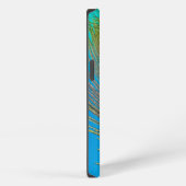 Etui iPhone 13 Plume de queue de paon (Côté droit)