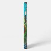 Etui iPhone 13 Plume de queue de paon (Côté gauche)