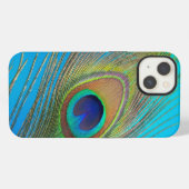 Etui iPhone 13 Plume de queue de paon (Verso Horizontal)