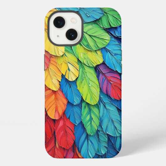 Etui iPhone 13 plumes (Verso)