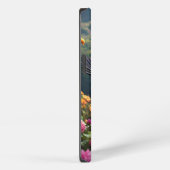 Etui iPhone 13 "Plumes vibrantes" (Côté droit)