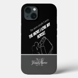 Etui iPhone 13 Plus je rencontre de personnes, plus j'aime mon ch