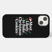 Etui iPhone 13 Plus susceptible de préparer des biscuits de Noël (Verso Horizontal)