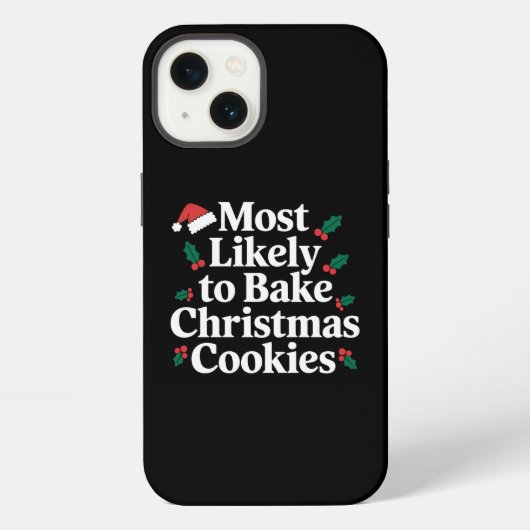 Etui iPhone 13 Plus susceptible de préparer des biscuits de Noël (Verso)