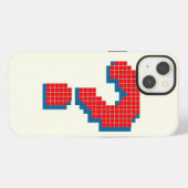 Etui iPhone 13 Point d'interrogation Pixellit - Art de jeu Retro (Verso Horizontal)