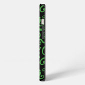 Etui iPhone 13 Point d'interrogation vert (Côté gauche)