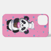Etui iPhone 13 Point Panda Polka Cute (Verso Horizontal)