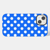 Etui iPhone 13 Points blancs sur un étui Case-Mate pour iPhone bl (Verso Horizontal)