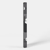 Etui iPhone 13 Points et rayures en gris (Côté droit)