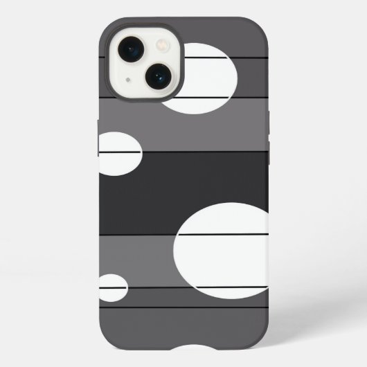 Etui iPhone 13 Points et rayures en gris (Verso)
