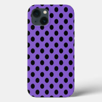 Points noirs sur étui Case-Mate iPhone lavande