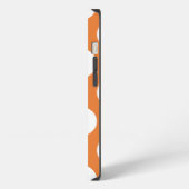 Etui iPhone 13 Points orange et blanc (Côté gauche)
