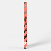 Etui iPhone 13 Points satinés - corail et étain (Côté droit)