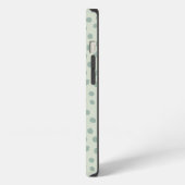 Etui iPhone 13 Points Vert Sauge (Côté gauche)