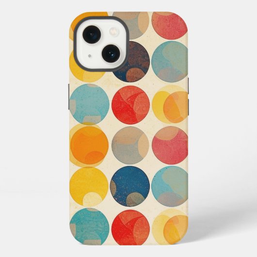 Etui iPhone 13 Points vintage rétro (Verso)