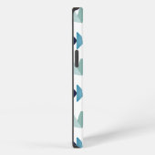 Etui iPhone 13 Poisson bleu de natation abstrait (Côté droit)