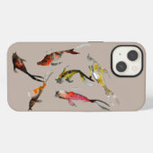 Etui iPhone 13 Poisson koi aquarelle (Verso Horizontal)