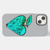 Etui iPhone 13 Pomme en forme de cœur (Verso Horizontal)