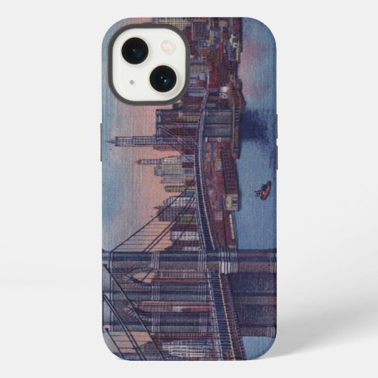 Etui iPhone 13 Pont de Brooklyn vintage (Verso)