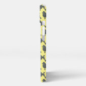 Etui iPhone 13 Poodé Chien mignon Grille Silhouette Jaune (Côté gauche)