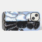 Etui iPhone 13 Poodles Standards Doubles (Verso Horizontal)