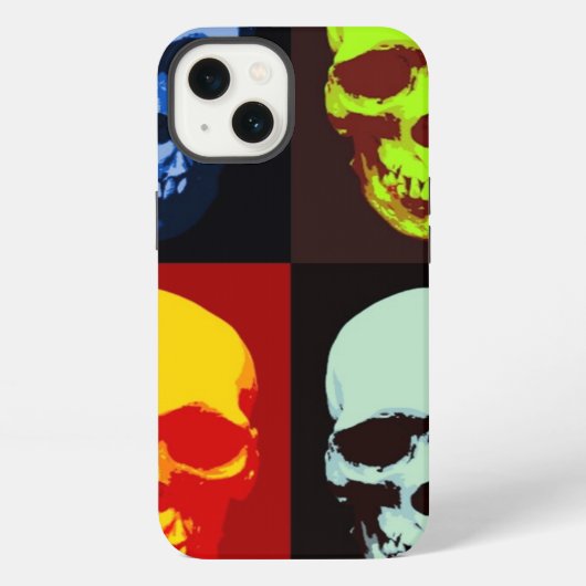 Etui iPhone 13 Pop Art Skull (Verso)