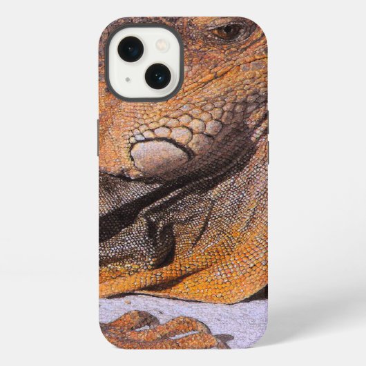Etui iPhone 13 Portrait de l'iguane (Verso)