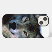 Etui iPhone 13 Portrait de loup (Verso Horizontal)