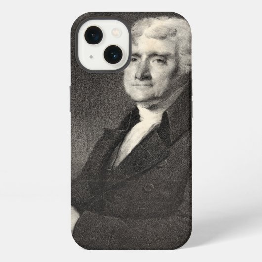 Etui iPhone 13 Portrait de Thomas Jefferson (Verso)