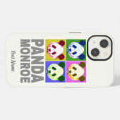 Etui iPhone 13 Portrait Pop Art de Panda Monroe ours (Verso Horizontal)