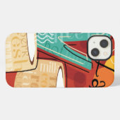 Etui iPhone 13 Pot et tasses décoratifs de Latte (Verso Horizontal)